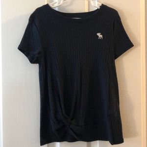 Girls twist side Abercrombie tee